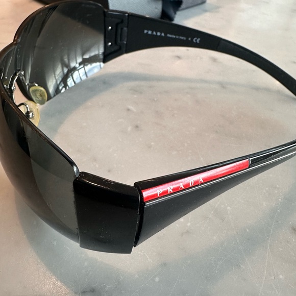 Prada Sport Shield Wrap Unisex sunglasses SPS 02L 1AB - 1A1 - Picture 2 of 2